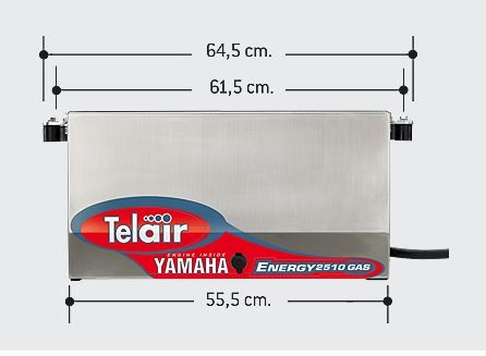 Telair Energy Générateur de gaz GPL 2510 - 2,5 KW - 230V - Panneau de contrôle du démarrage automatique (ASP)